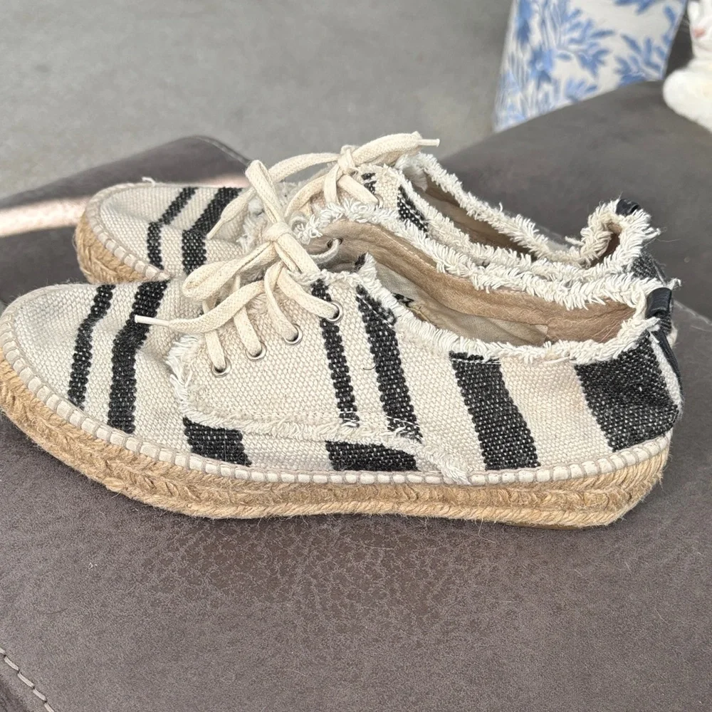 Loeffler Randall Alfie Striped‎ Platform Espadrille